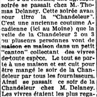 La Chandeleur à Saint-Joseph-du-Moine en 1919.  